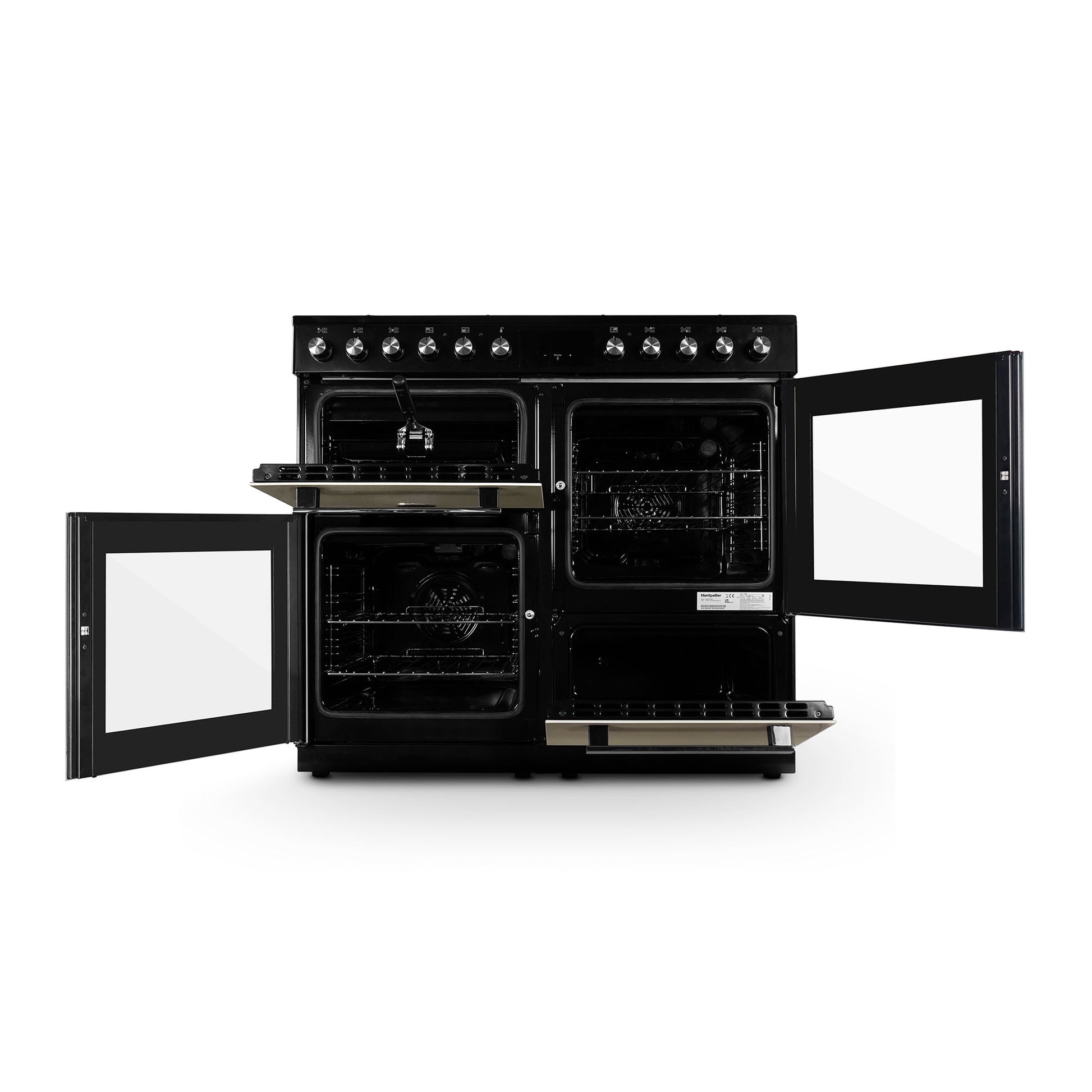 Montpellier MDFRC100C 100cm Dual Fuel Range Cooker in Cream