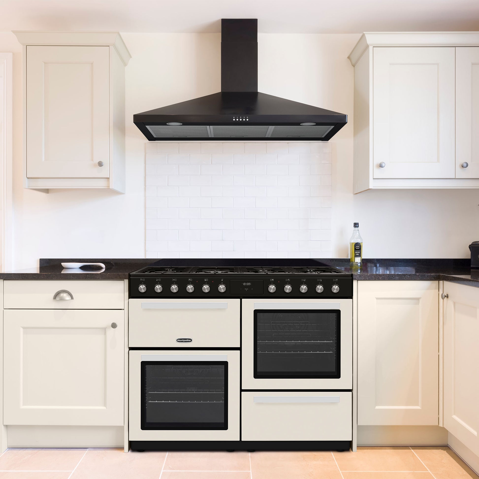 Montpellier MDFRC100C 100cm Dual Fuel Range Cooker in Cream