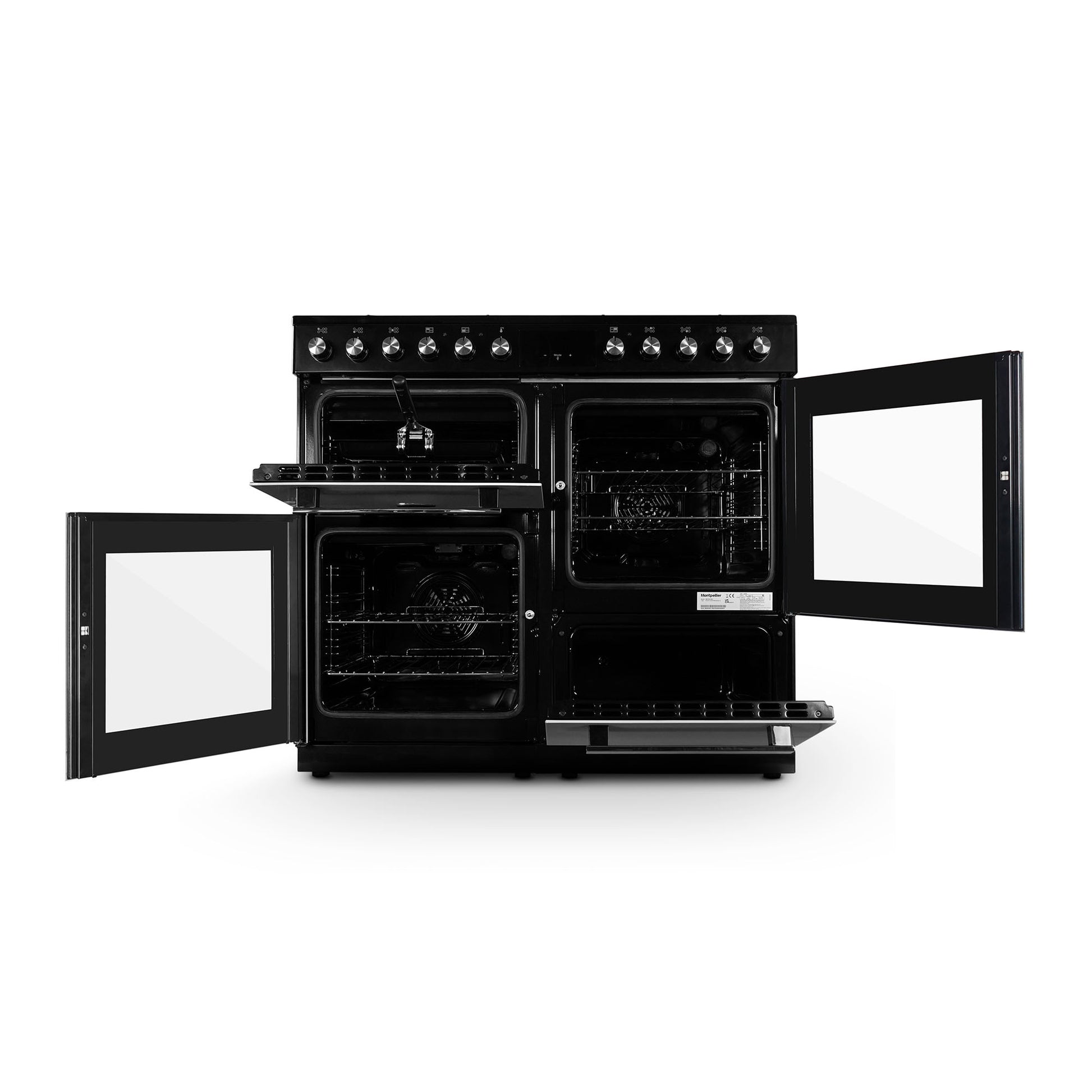 Montpellier MDFRC100X 100cm Dual Fuel Range Cooker in Inox