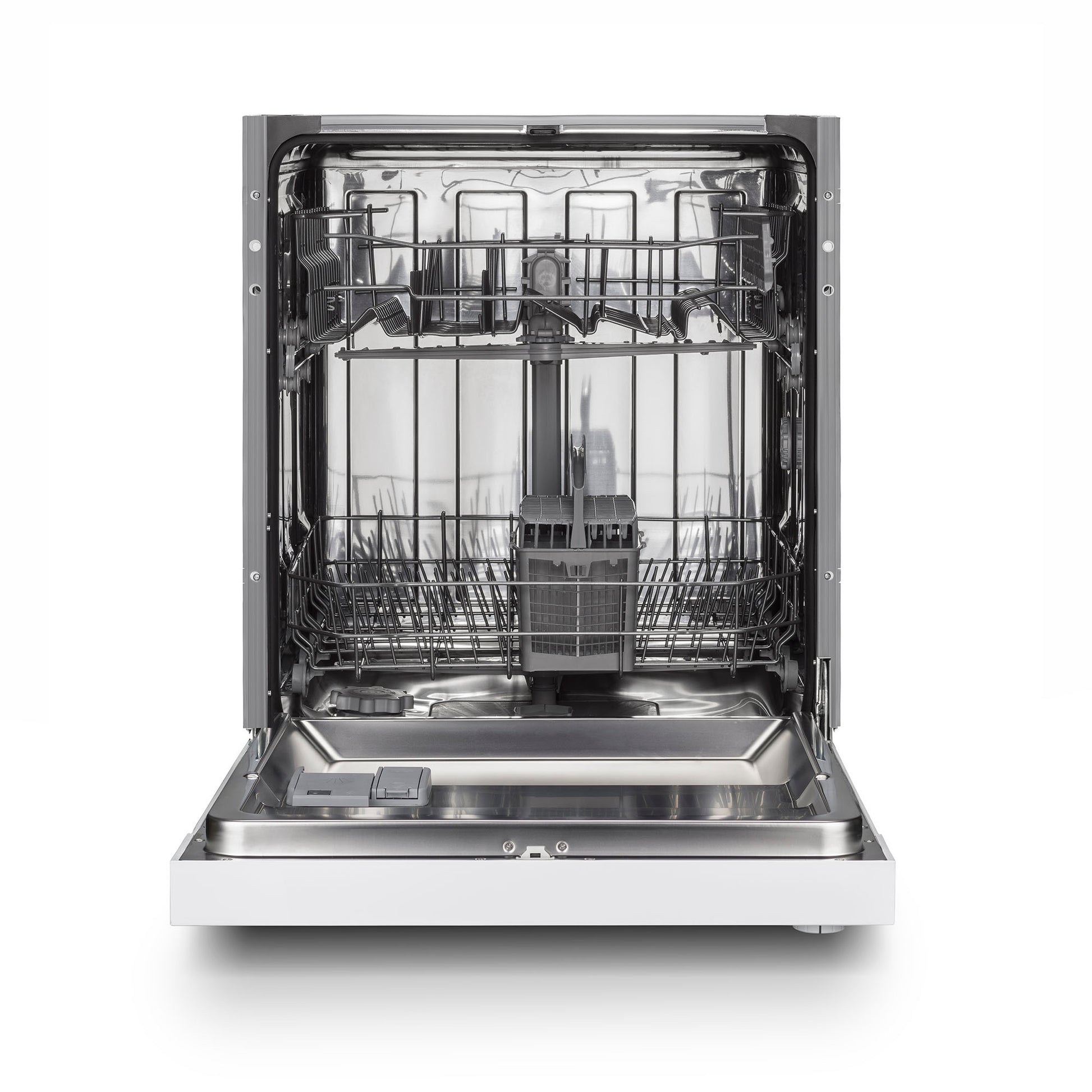 Montpellier MDI655W Full Size 60cm Drawline/Semi Integrated Dishwasher in White