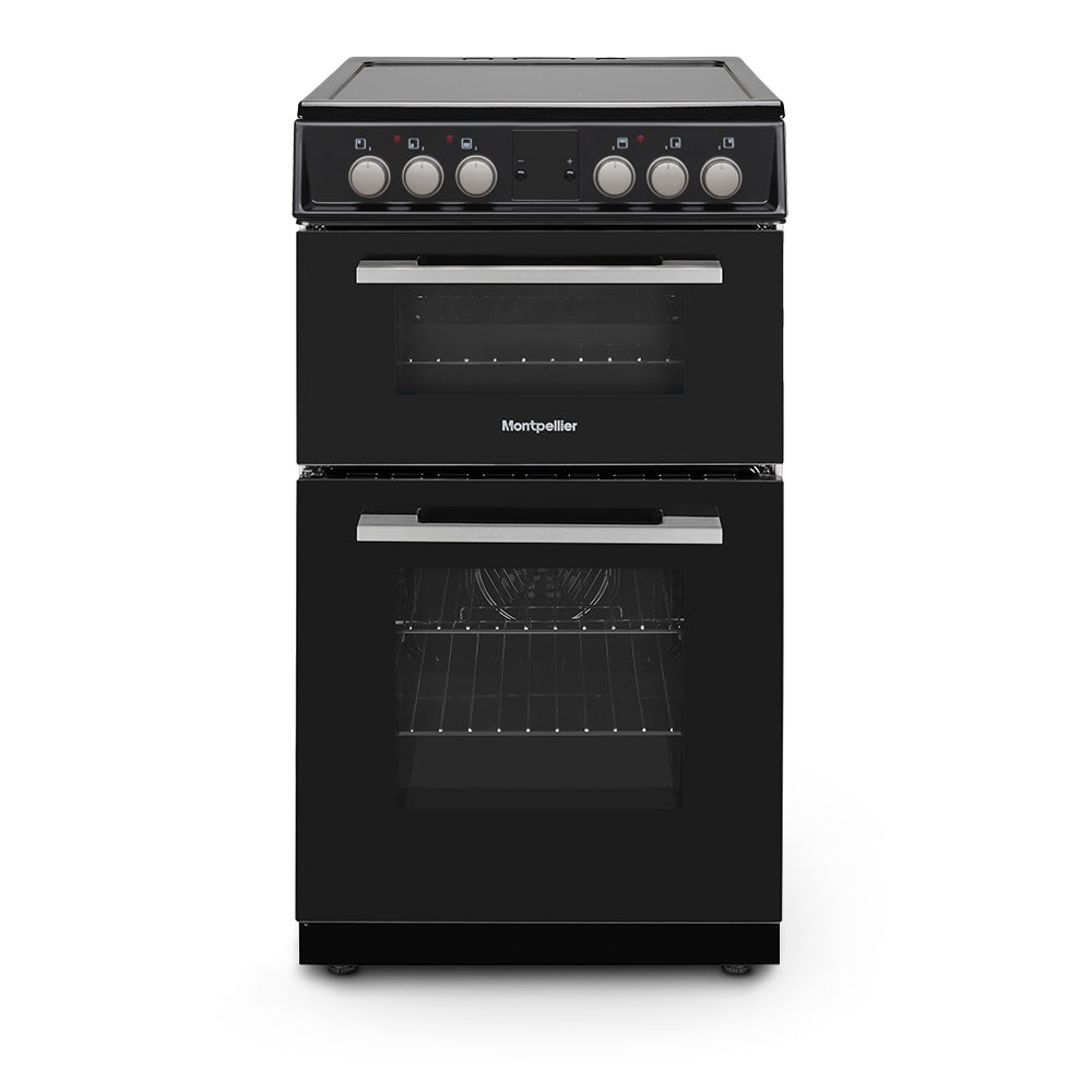 Montpellier MDOC50FK 50cm Ceramic Double Oven Black
