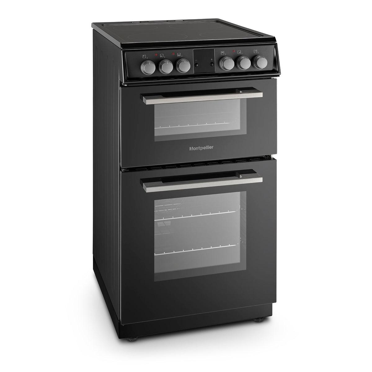 Montpellier MDOC50FK 50cm Ceramic Double Oven Black