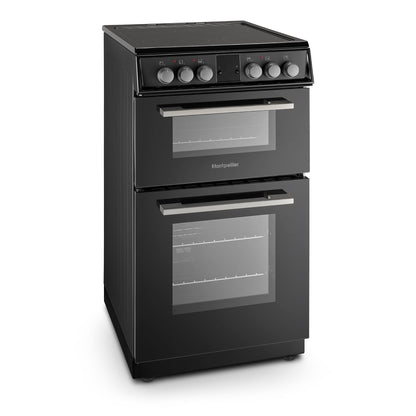 Montpellier MDOC50FK 50cm Ceramic Double Oven Black