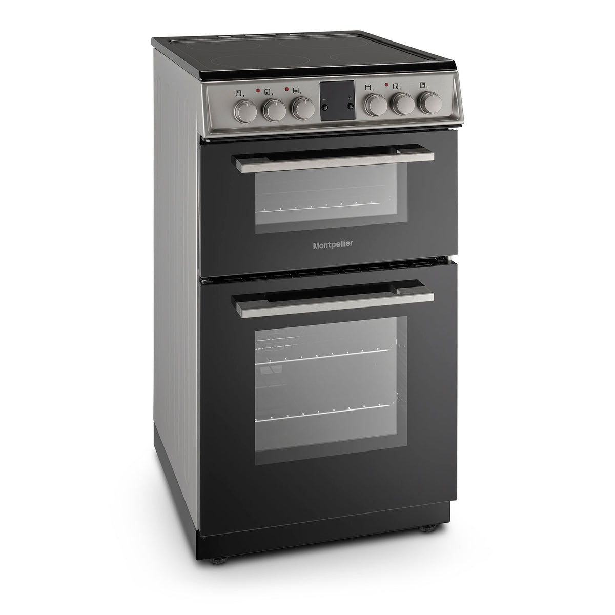 Montpellier MDOC50FS 50cm Ceramic Double Oven Silver