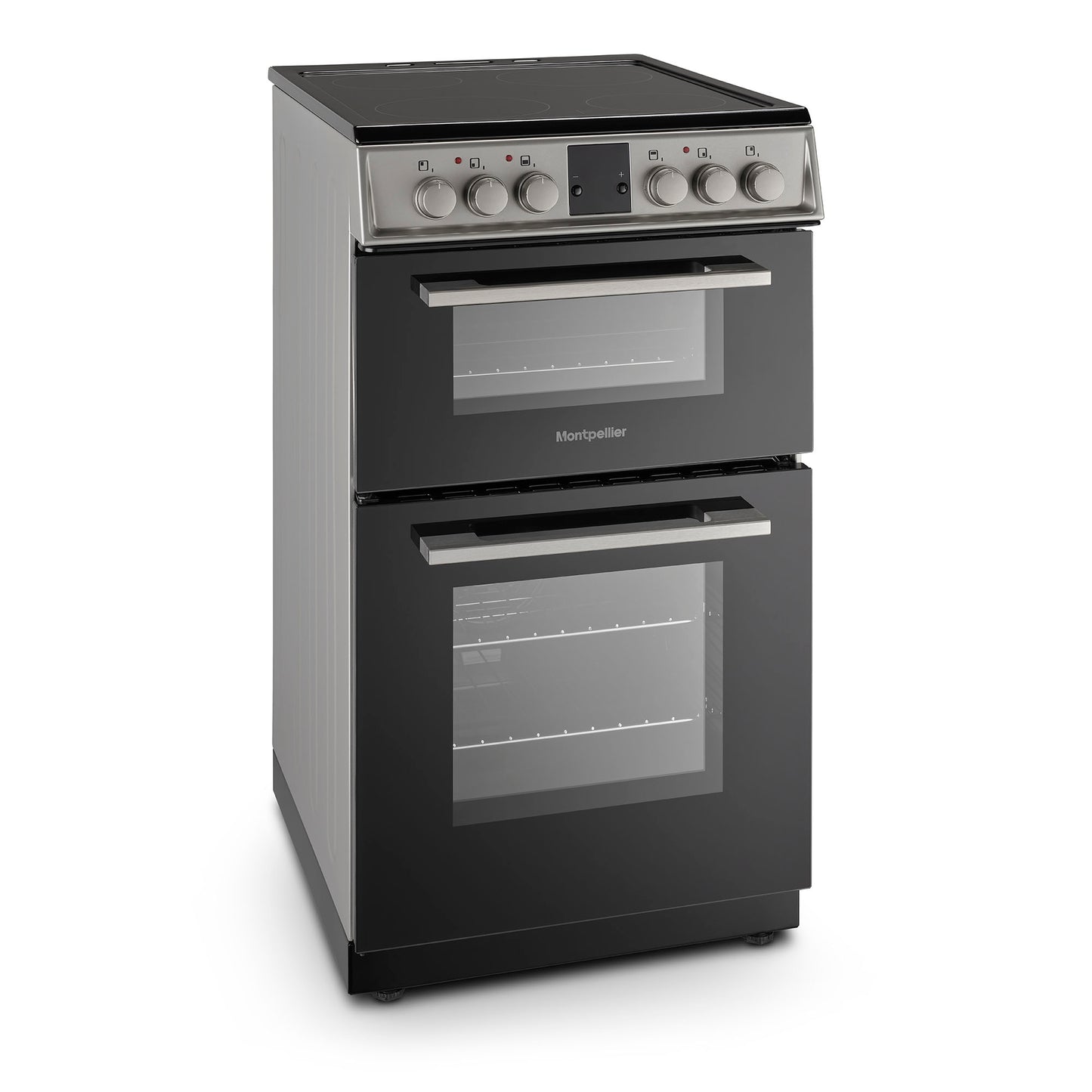 Montpellier MDOC50FS 50cm Ceramic Double Oven Silver
