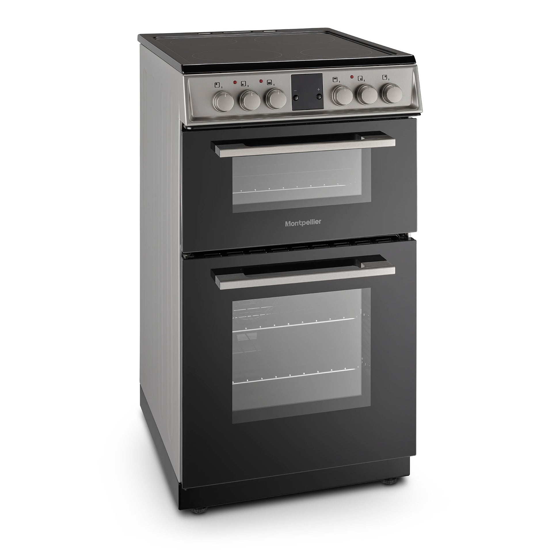 Montpellier MDOC50FS 50cm Ceramic Double Oven Silver