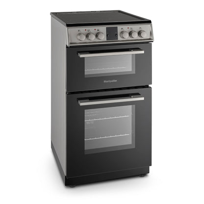 Montpellier MDOC50FS 50cm Ceramic Double Oven Silver