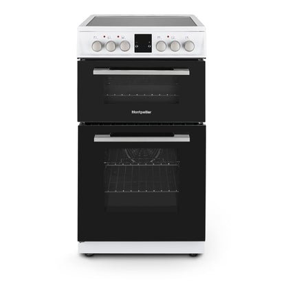 Montpellier MDOC50FW 50cm Ceramic Double Oven White