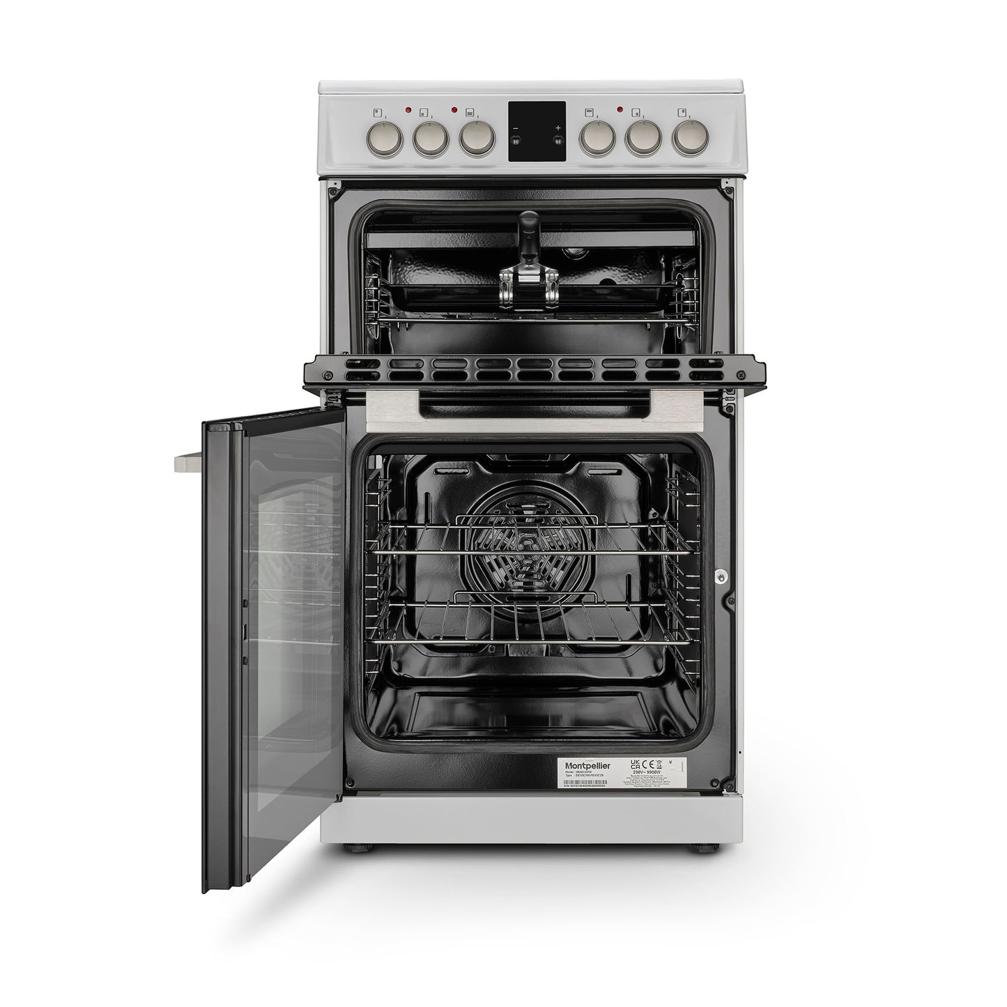 Montpellier MDOC50FW 50cm Ceramic Double Oven White