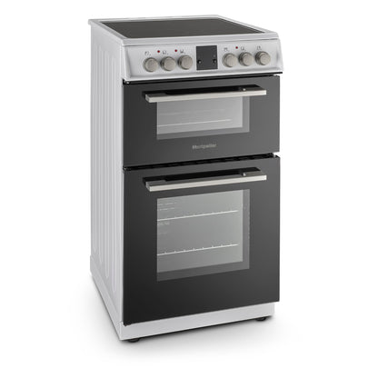 Montpellier MDOC50FW 50cm Ceramic Double Oven White