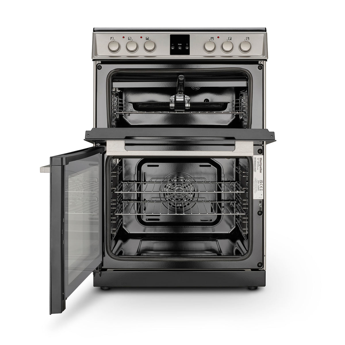 Montpellier MDOC60FS 60cm Ceramic Double Oven Silver