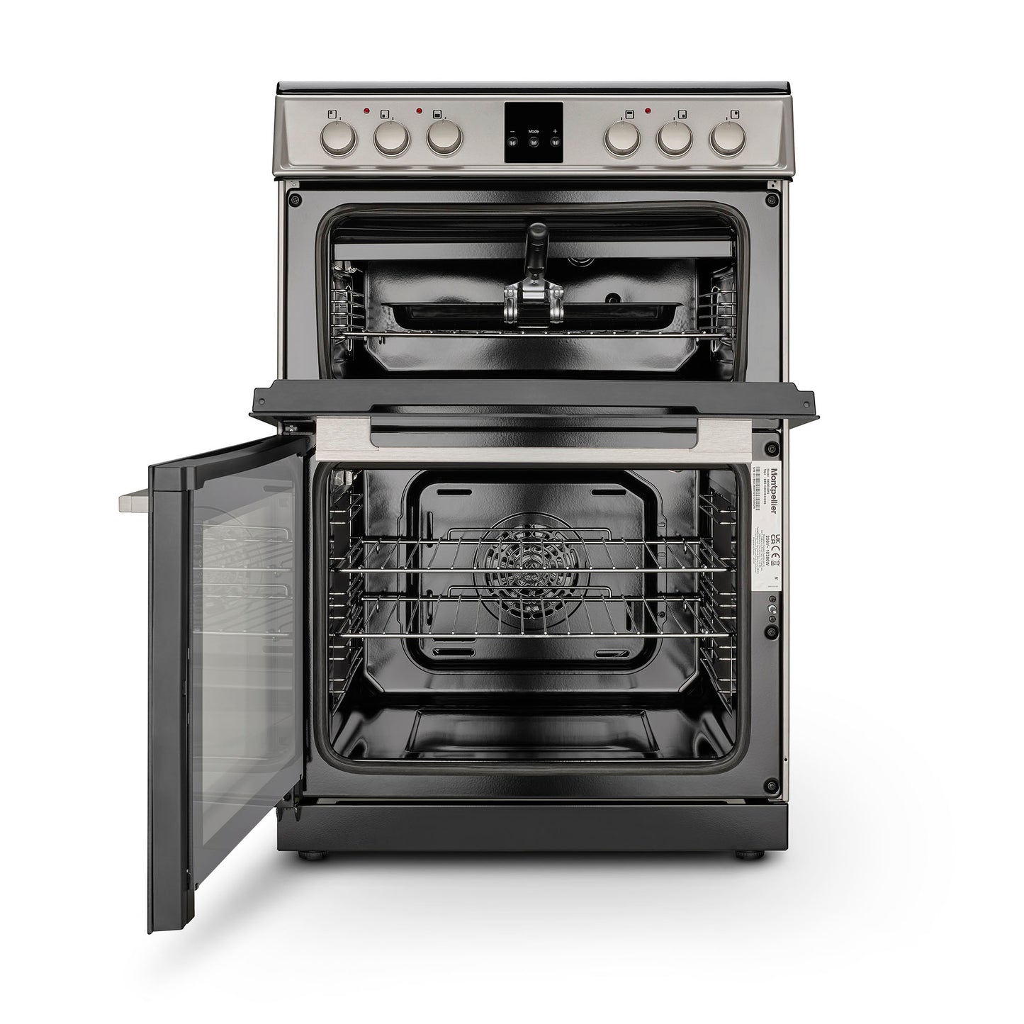Montpellier MDOC60FS 60cm Ceramic Double Oven Silver