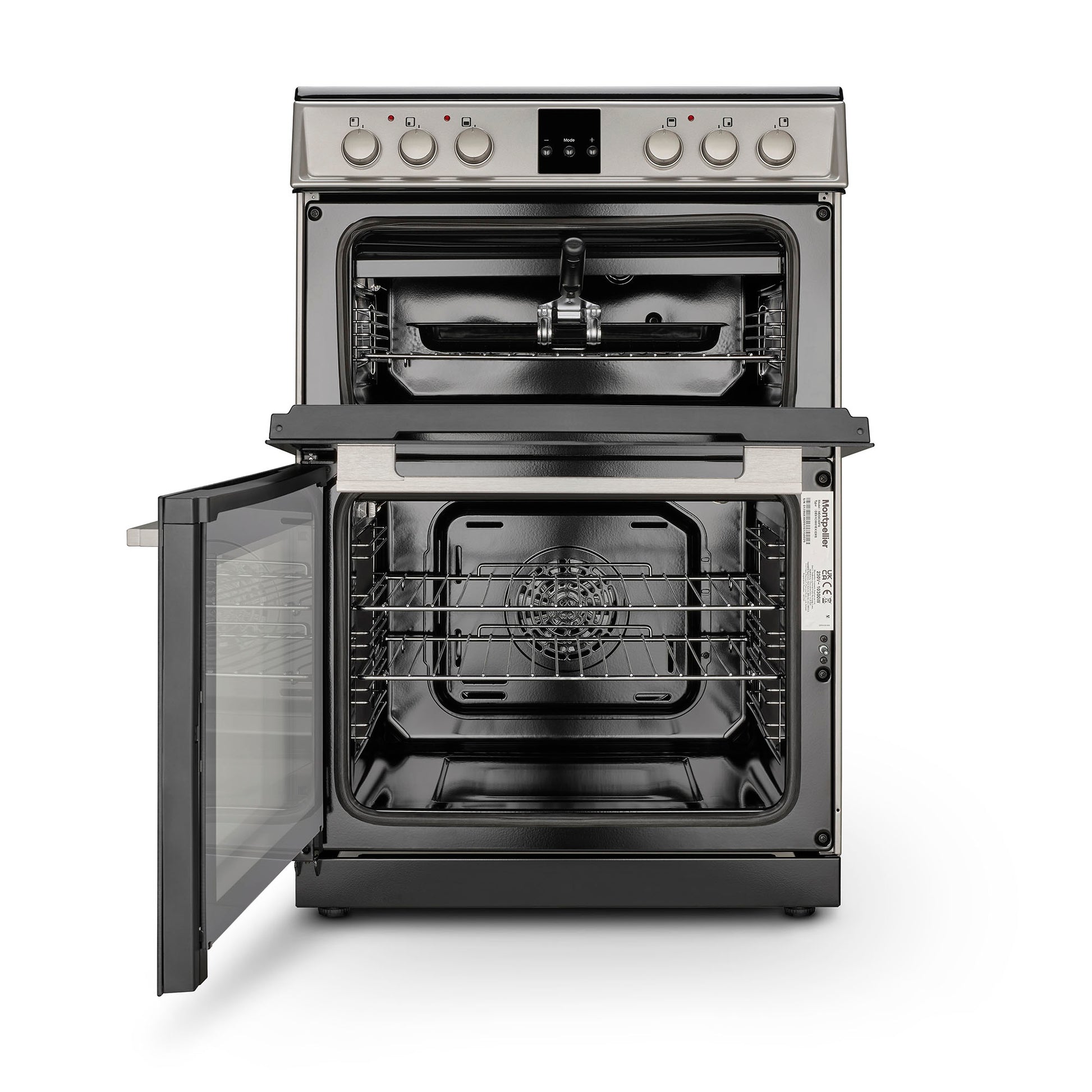 Montpellier MDOC60FS 60cm Ceramic Double Oven Silver