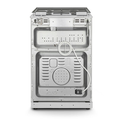 Montpellier MDOG60LW 60cm Gas Double Oven With lid White - LPG Jets Included