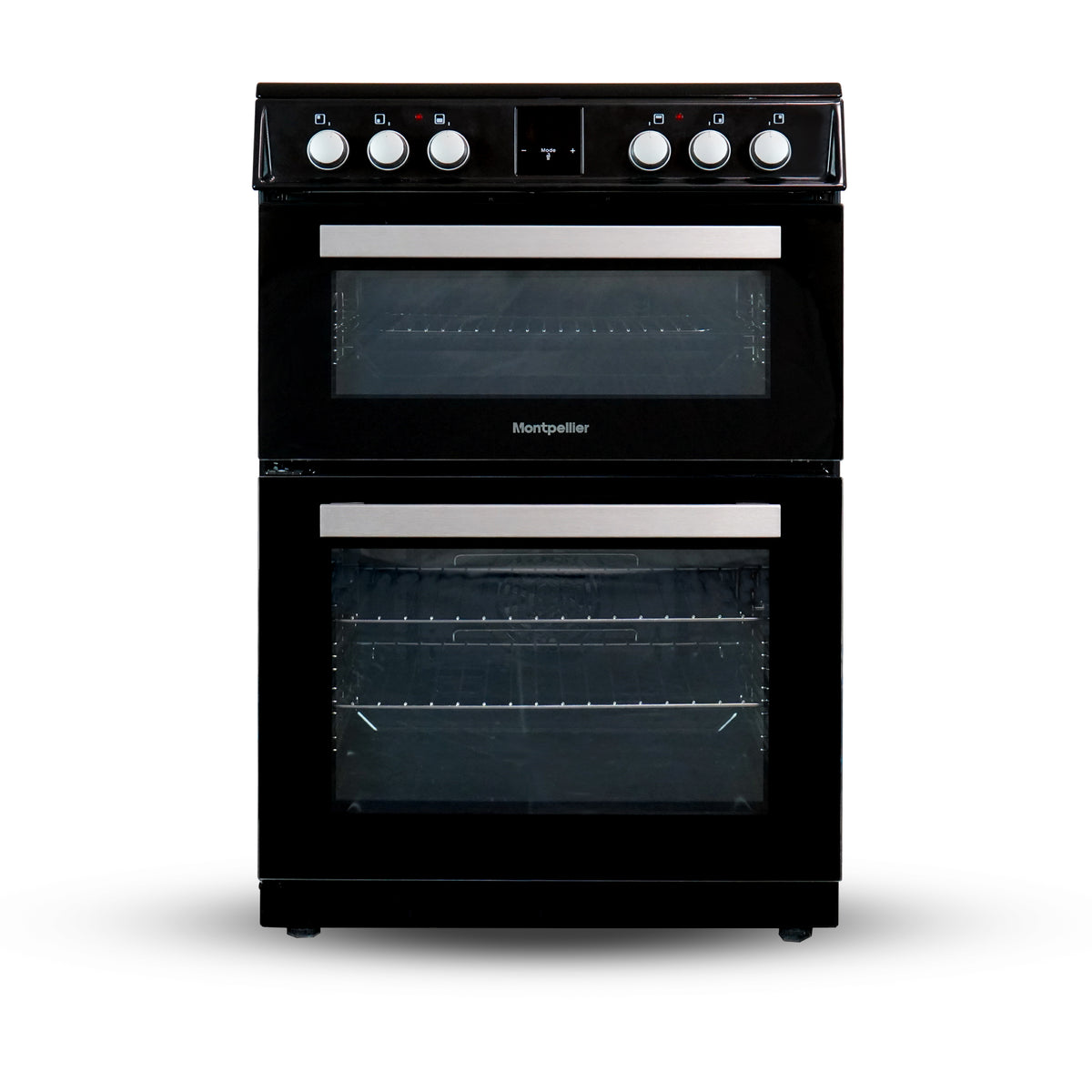 Montpellier MDOI60FK 60cm Induction Double Cooker in Black