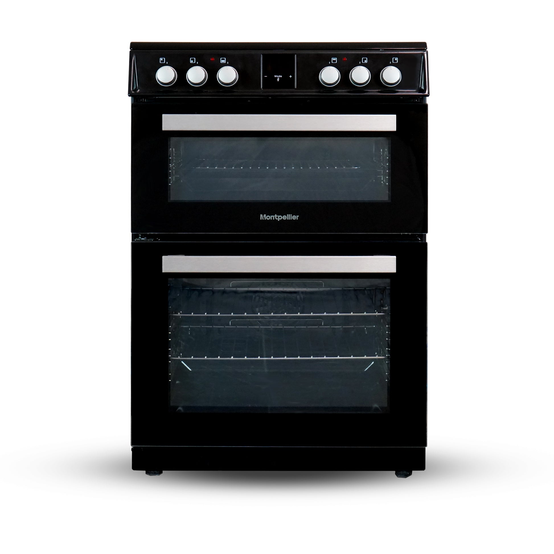 Montpellier MDOI60FK 60cm Induction Double Cooker in Black
