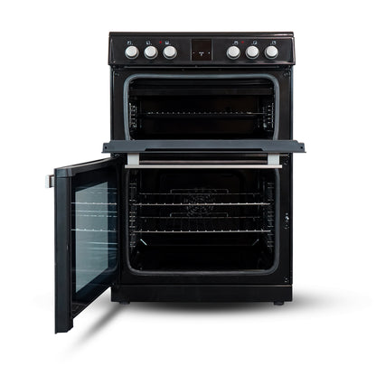 Montpellier MDOI60FK 60cm Induction Double Cooker in Black