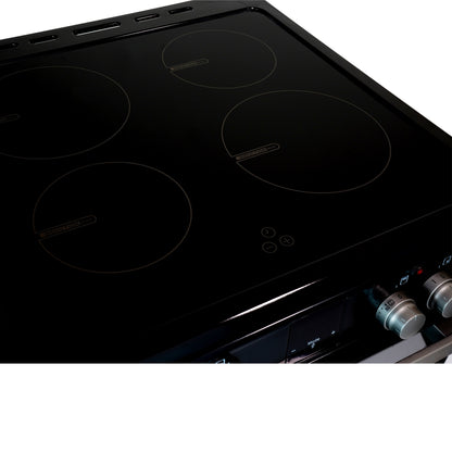 Montpellier MDOI60FK 60cm Induction Double Cooker in Black