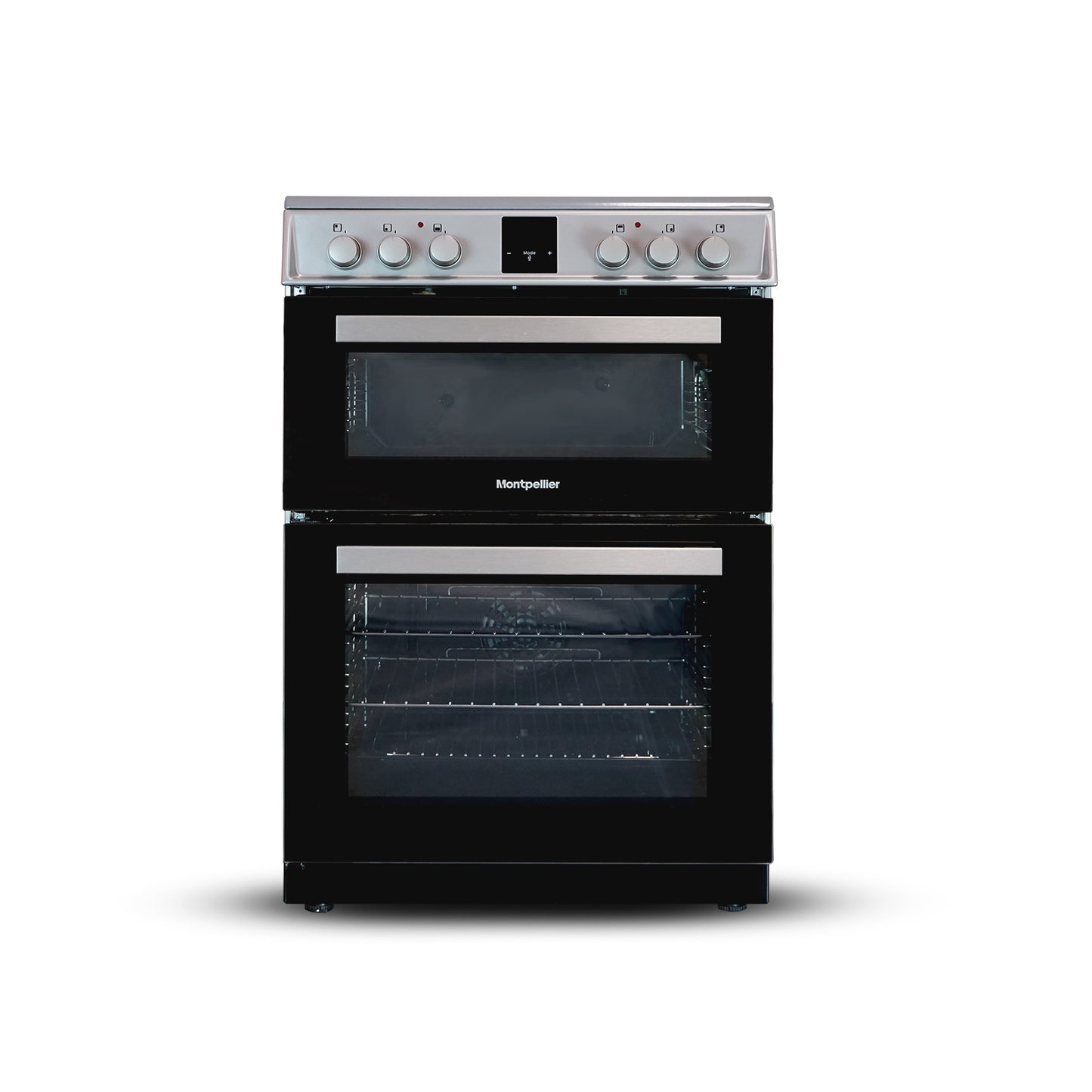 Montpellier MDOI60FS 60cm Induction Double Cooker in Silver