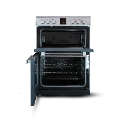 Montpellier MDOI60FS 60cm Induction Double Cooker in Silver