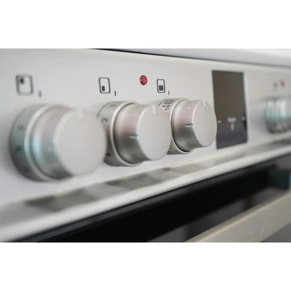 Montpellier MDOI60FS 60cm Induction Double Cooker in Silver