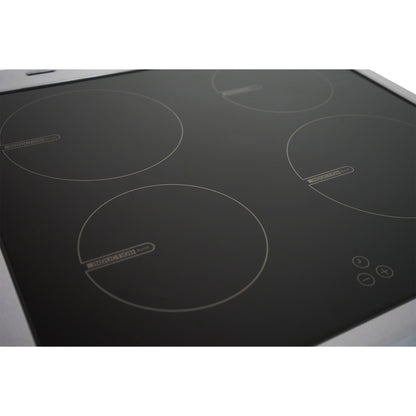 Montpellier MDOI60FS 60cm Induction Double Cooker in Silver