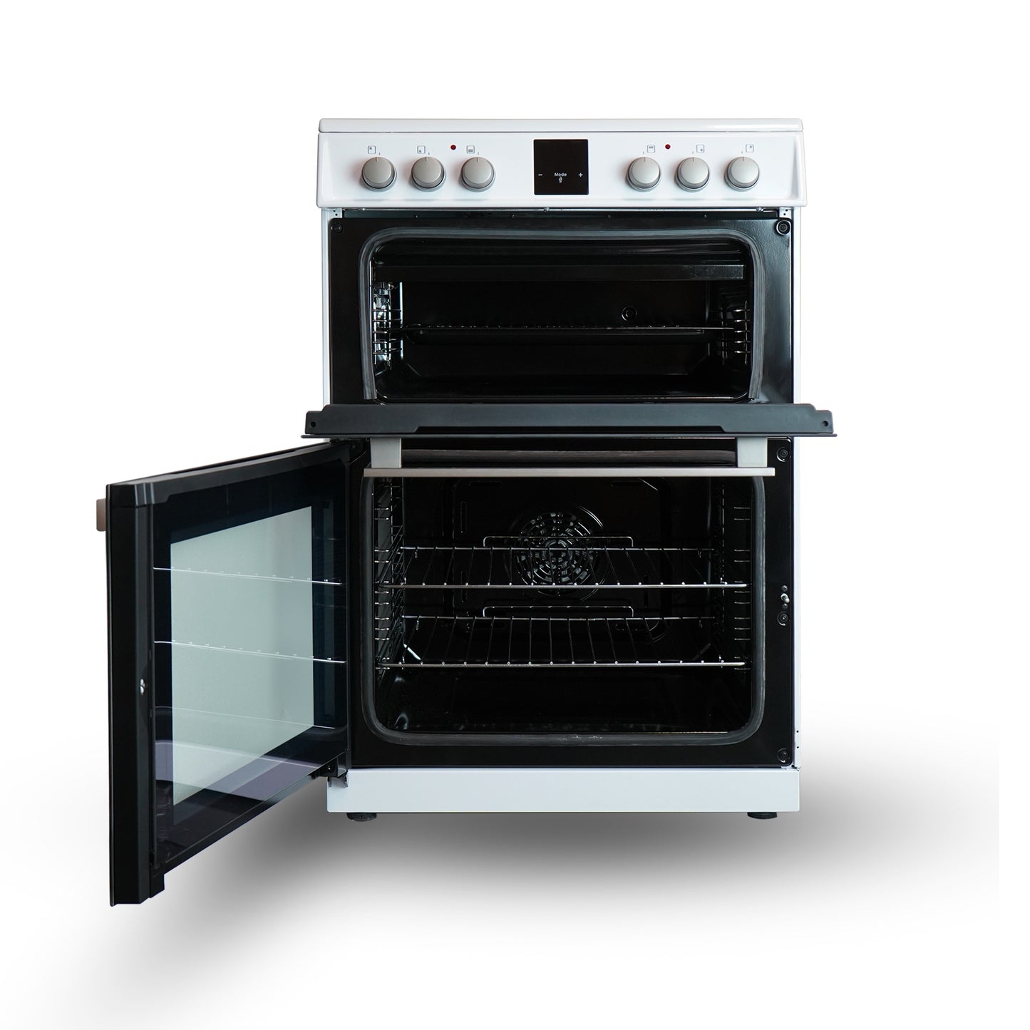 Montpellier MDOI60FW 60cm Induction Double Cooker in White