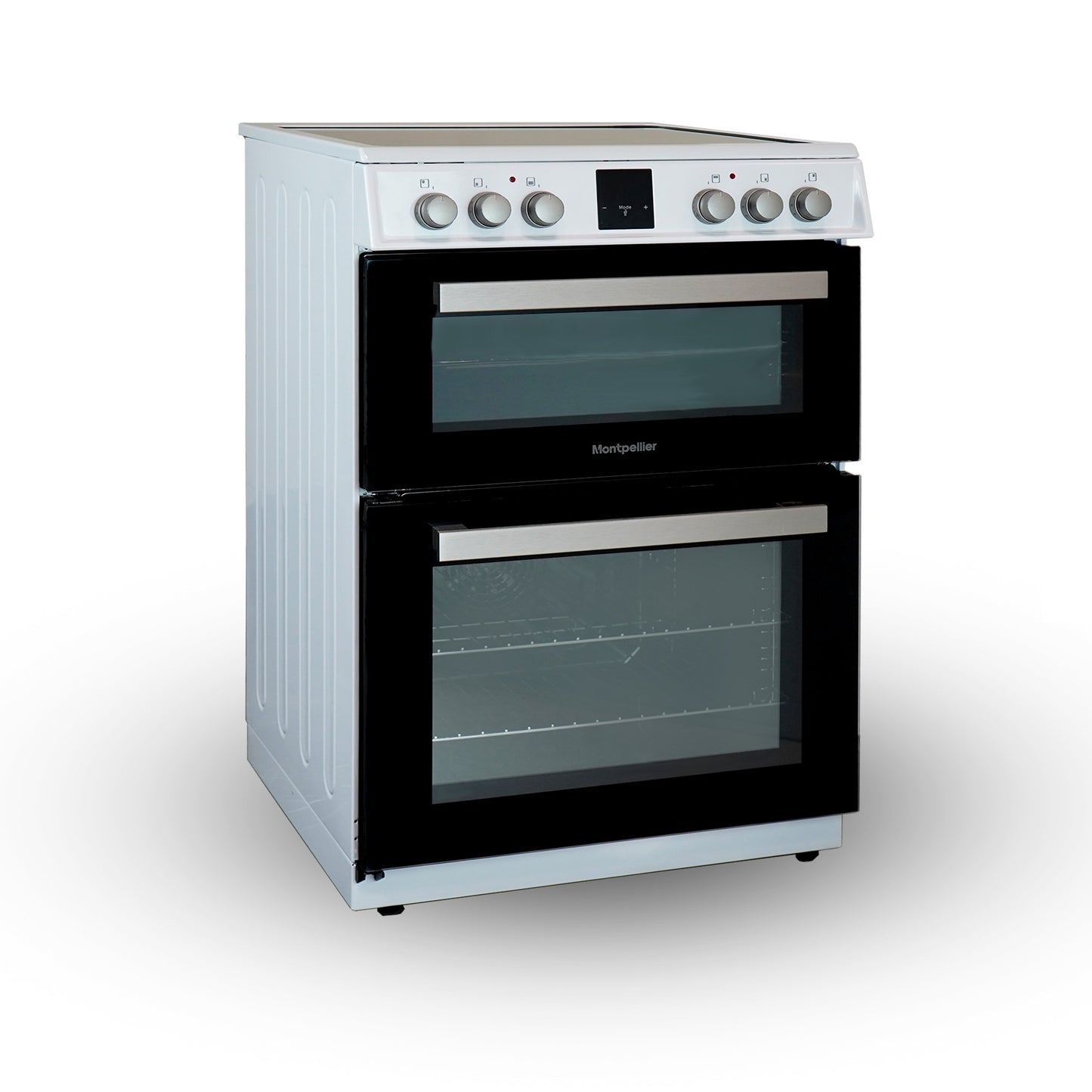 Montpellier MDOI60FW 60cm Induction Double Cooker in White