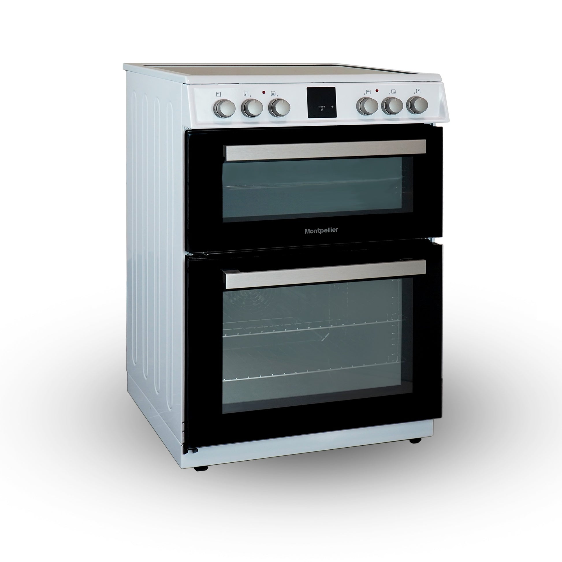 Montpellier MDOI60FW 60cm Induction Double Cooker in White