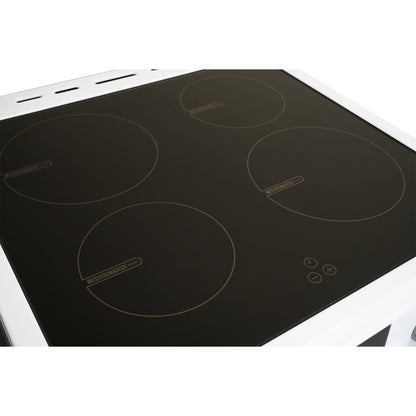 Montpellier MDOI60FW 60cm Induction Double Cooker in White