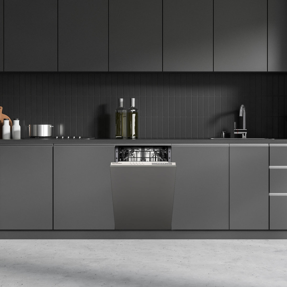 Montpellier MDWBID4553 Slimline 45cm Integrated Dishwasher