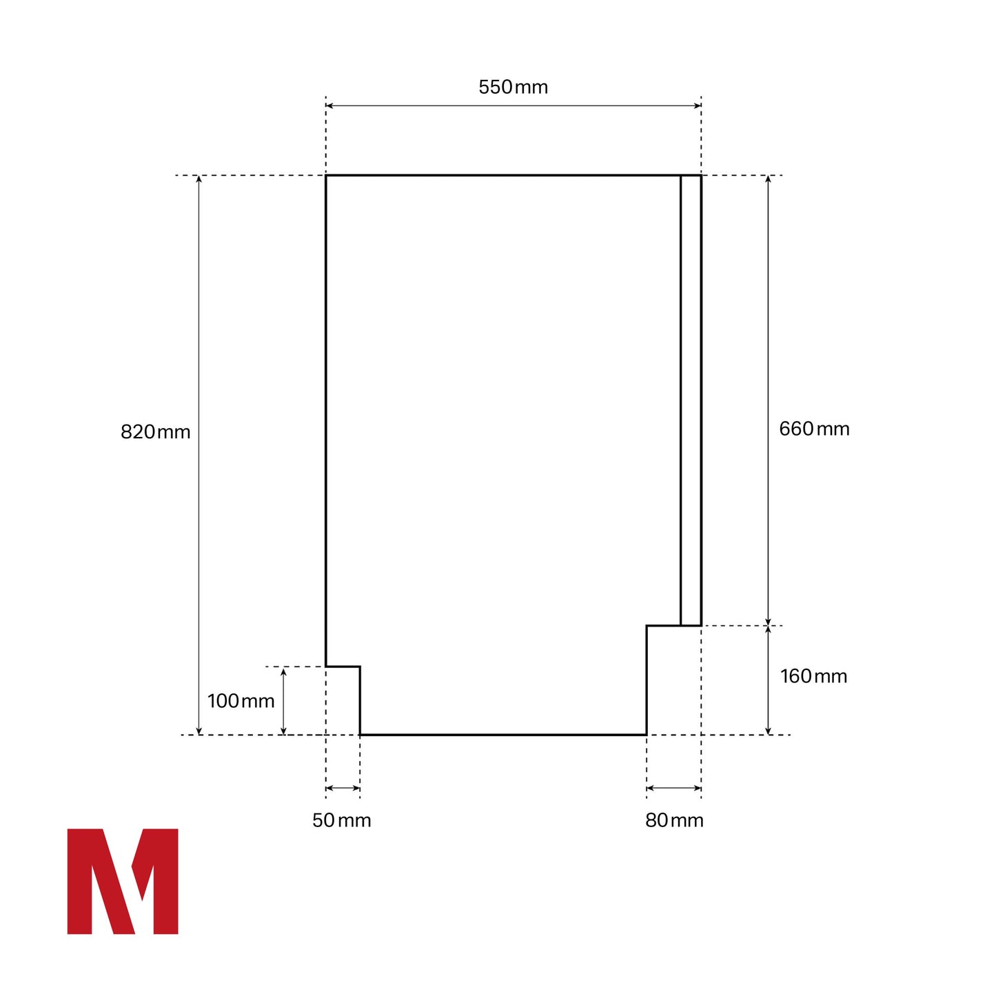 Montpellier MDWBID6064 Fullsize 60cm Integrated Dishwasher