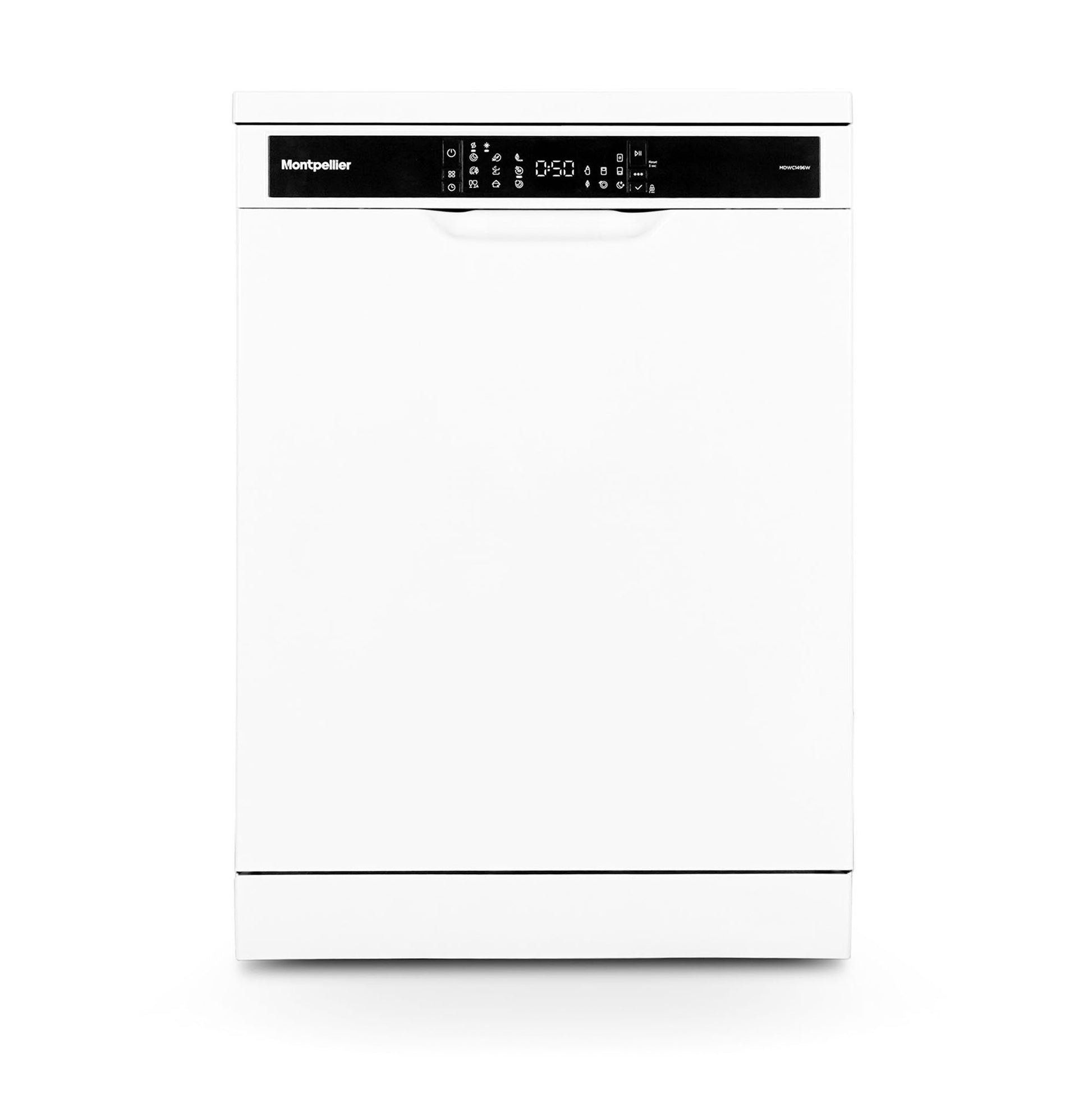 Montpellier MDWC1496W 60cm Freestanding Dishwasher in White