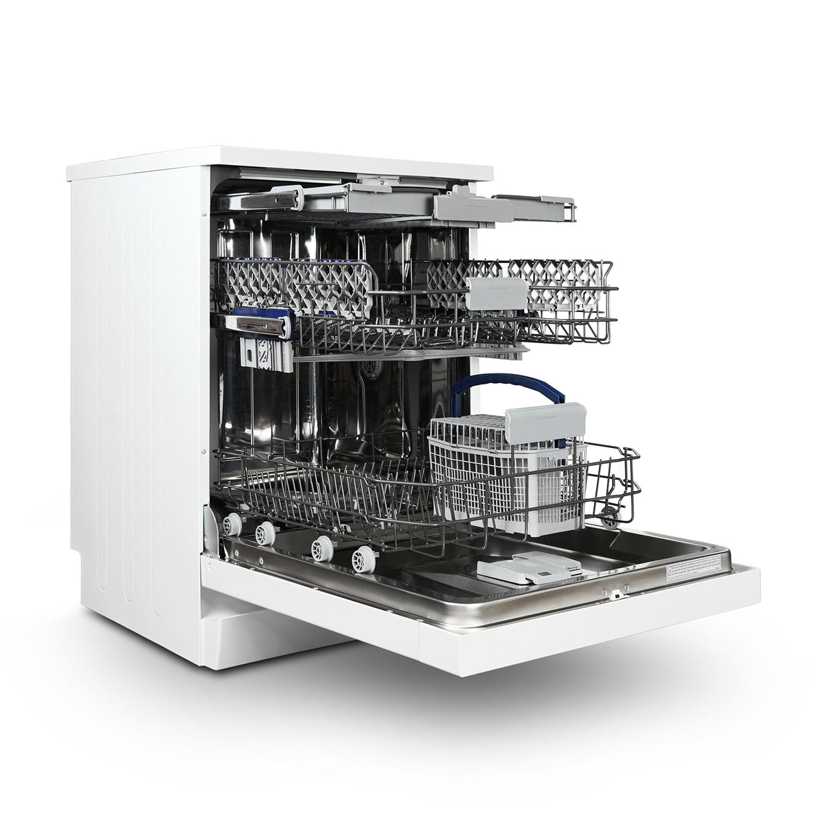 Montpellier MDWC1496W 60cm Freestanding Dishwasher in White