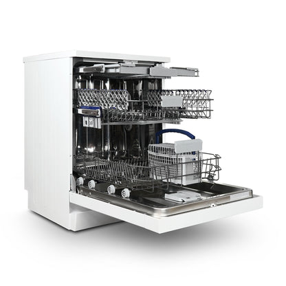 Montpellier MDWC1496W 60cm Freestanding Dishwasher in White