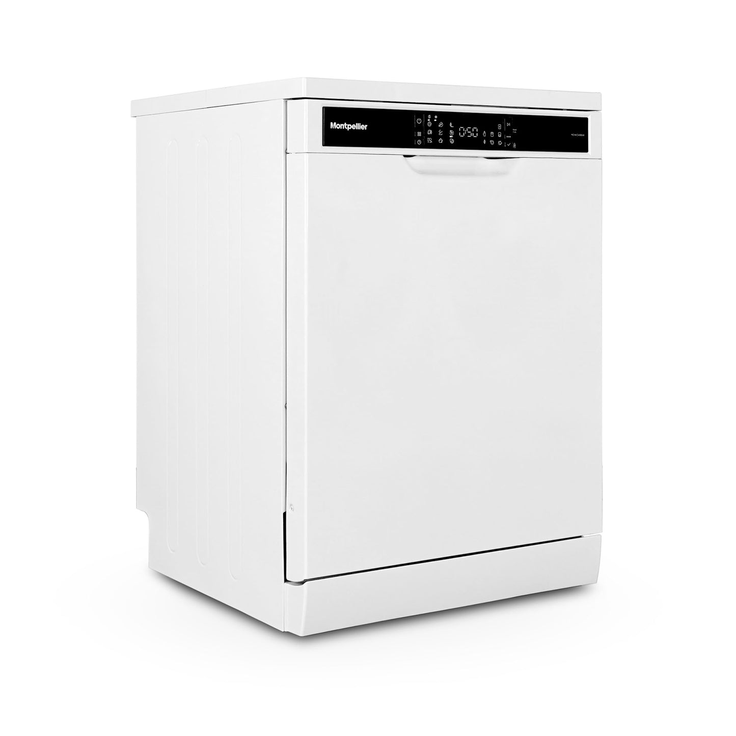 Montpellier MDWC1496W 60cm Freestanding Dishwasher in White
