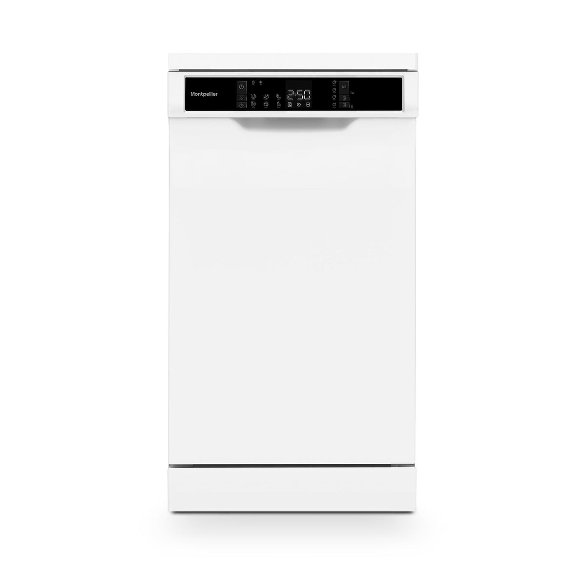 Montpellier MDWD1064W 45cm Freestanding Slimline Dishwasher in White
