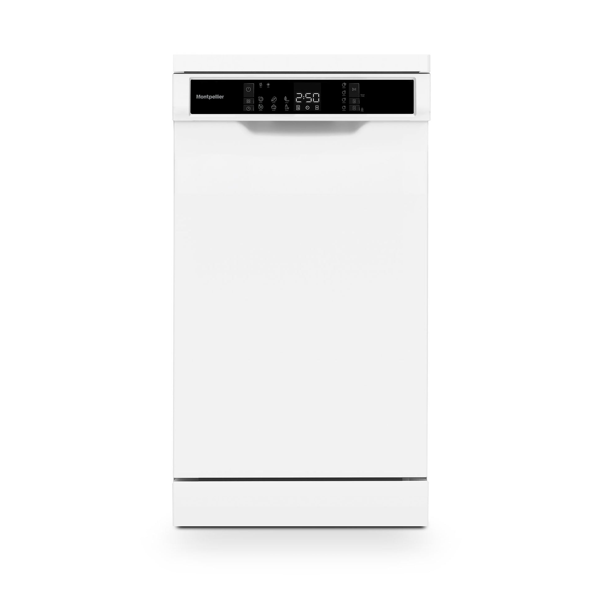 Montpellier MDWD1064W 45cm Freestanding Slimline Dishwasher in White