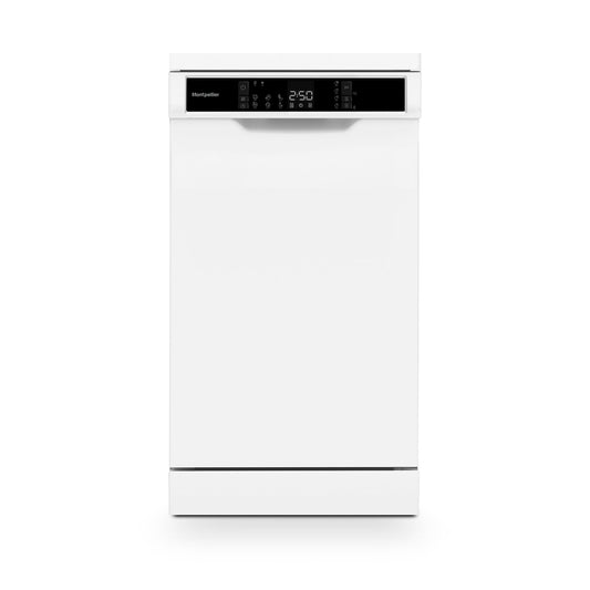 Montpellier MDWD1064W 45cm Freestanding Slimline Dishwasher in White