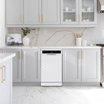 Montpellier MDWD1064W 45cm Freestanding Slimline Dishwasher in White