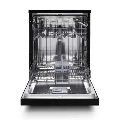 Montpellier MDWD1354K 60cm 60cm Freestanding Dishwasher in Black