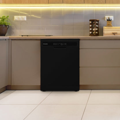Montpellier MDWD1354K 60cm 60cm Freestanding Dishwasher in Black