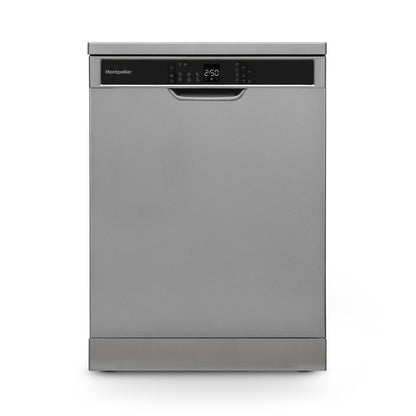 Montpellier MDWD1464S 60cm Freestanding Dishwasher in Silver