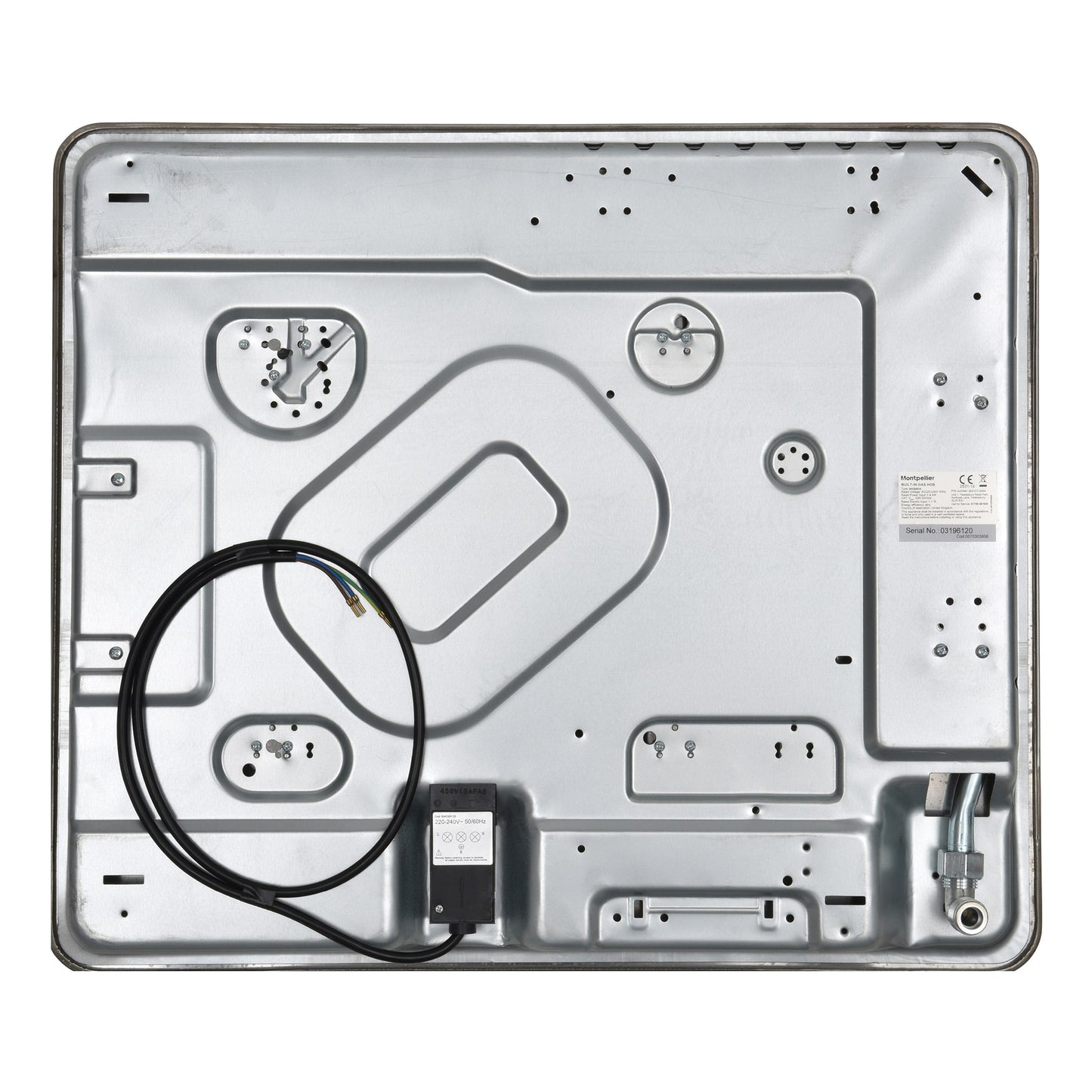 Montpellier MGB60X 58cm Stainless Steel Gas Hob