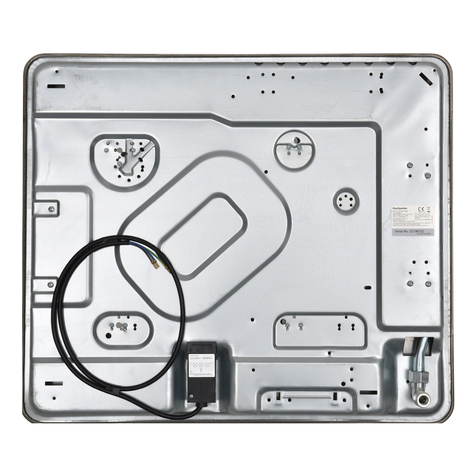 Montpellier MGB60X 58cm Stainless Steel Gas Hob