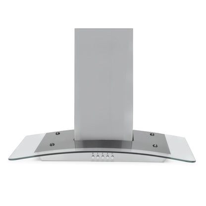 Montpellier MHG600X 60cm Curved Glass Cooker Hood in S/S A Energy