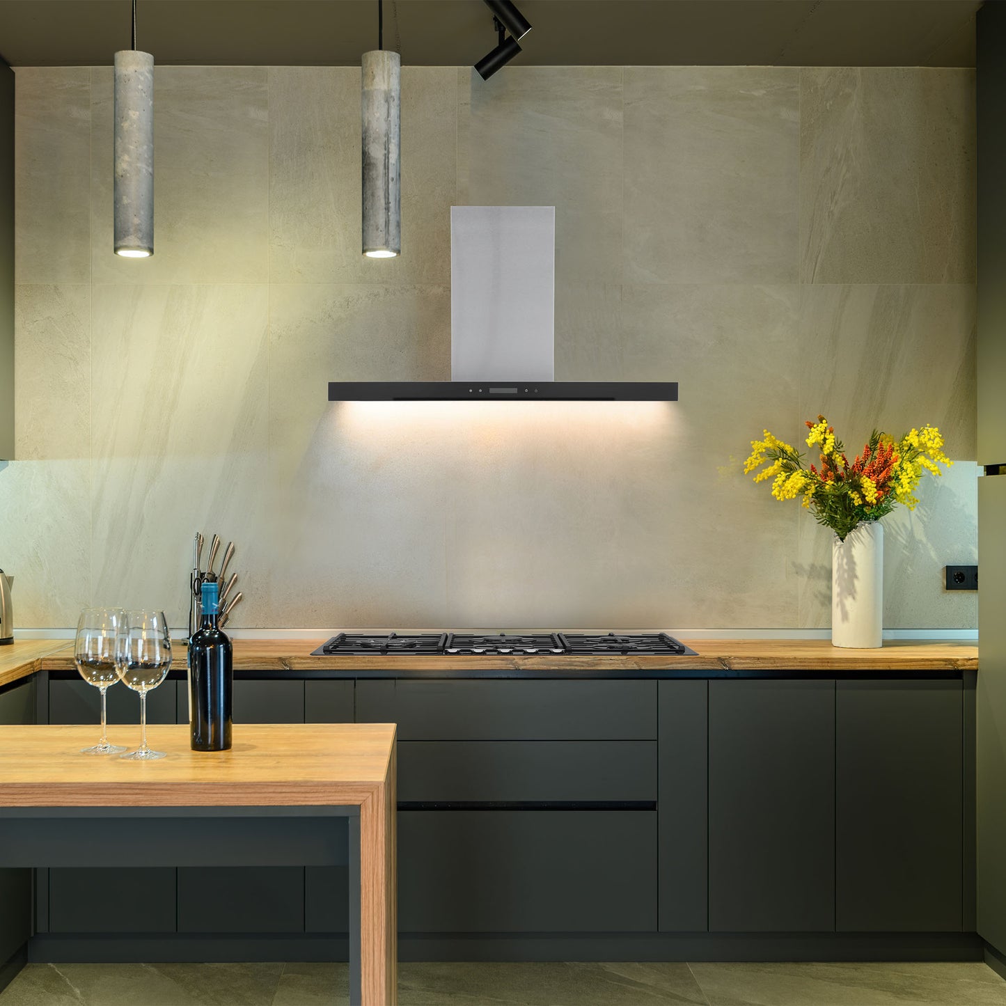 Montpellier MHIS900X 90cm Island Hood