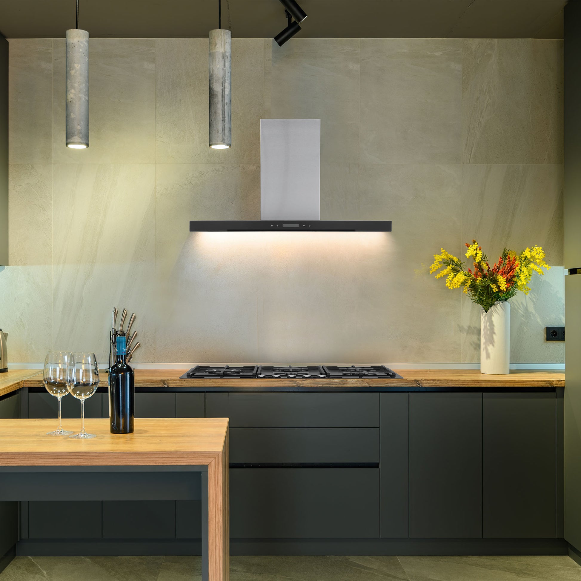 Montpellier MHIS900X 90cm Island Hood