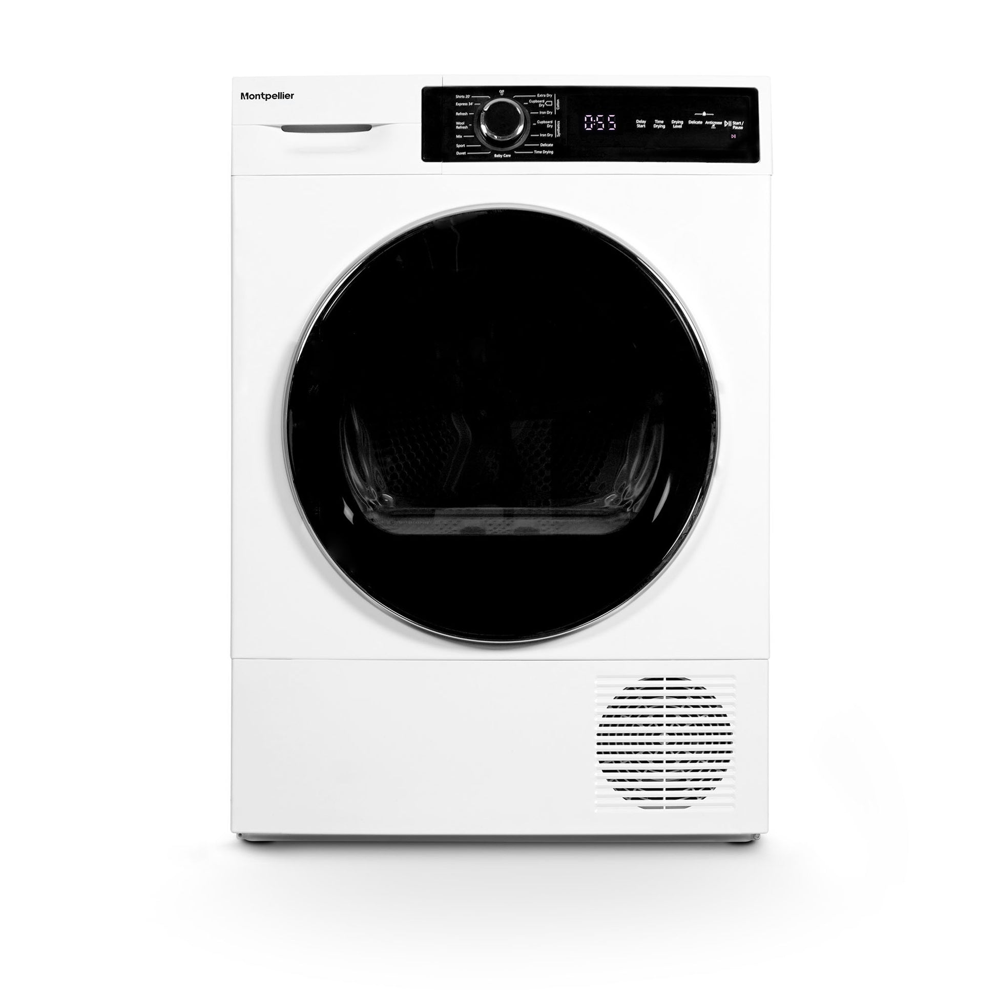 Montpellier MHP10SDW 10kg Heat Pump Sensor Dry Tumble Dryer in White