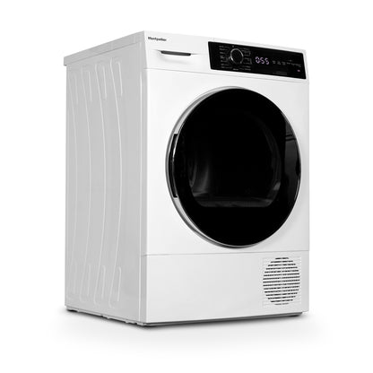 Montpellier MHP10SDW 10kg Heat Pump Sensor Dry Tumble Dryer in White